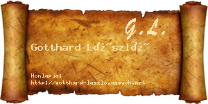 Gotthard László névjegykártya