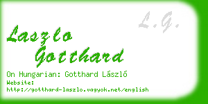 laszlo gotthard business card